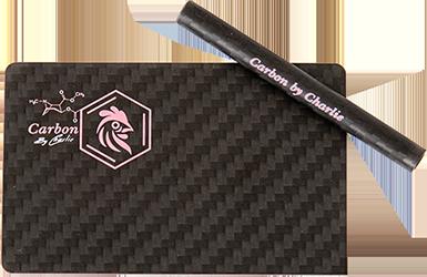 Pure Carbon Fiber Card & Straw Set